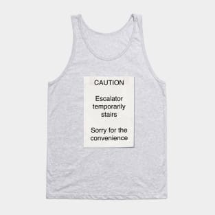 Mitch Hedberg - escalator temporarily stairs Tank Top